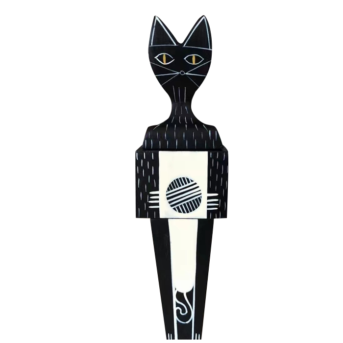 Wooden Doll Cat Large