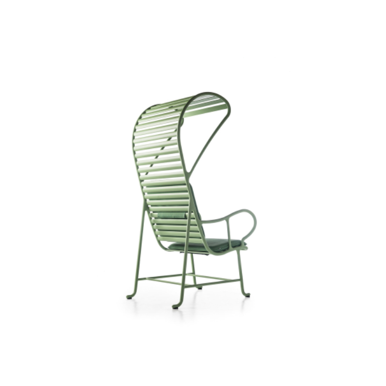 gardenias armchair with pergola outdoor